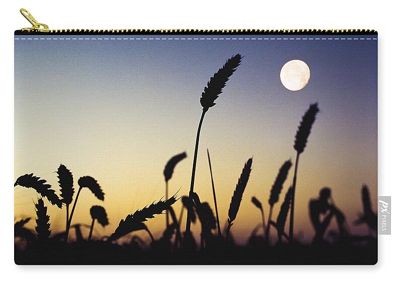 Field Zip Pouch featuring the photograph Wheat Field, Ireland Wheat Field And by The Irish Image Collection 