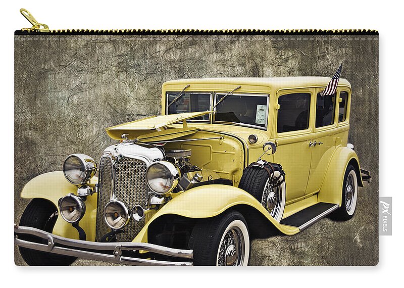 Wheels Of Dreams Zip Pouch featuring the photograph Wheels of Dreams 1b by Walter Herrit