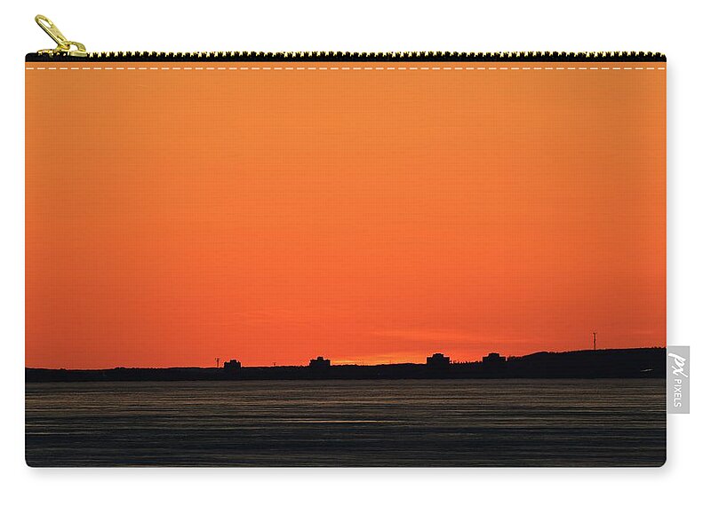 Abstract Zip Pouch featuring the photograph When The Day Ends by Lyle Crump