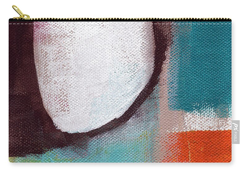 Teal Carry-all Pouch featuring the painting Where I Belong by Linda Woods