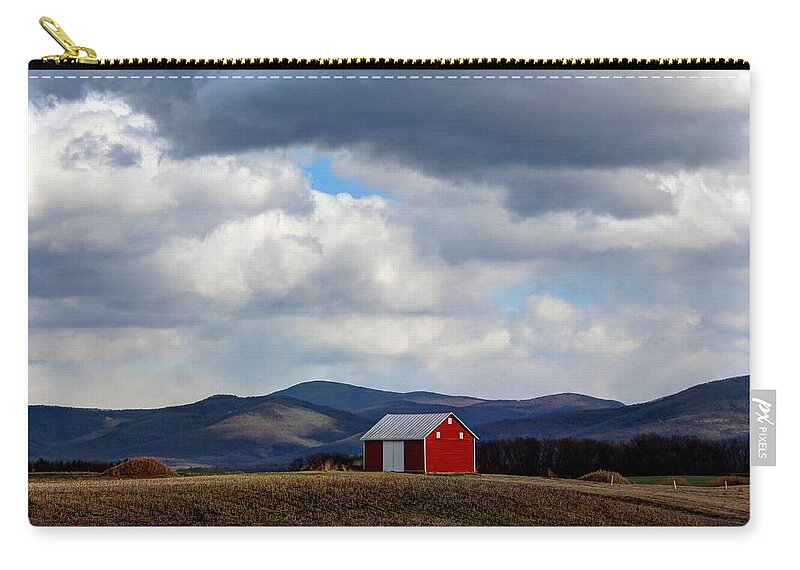 Where The Heart Lives- February Zip Pouch featuring the photograph Where the heart lives- February by Shannon Louder