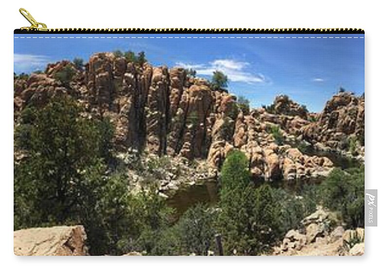 Zip Pouch featuring the photograph Which Road to Take by Pamela Henry