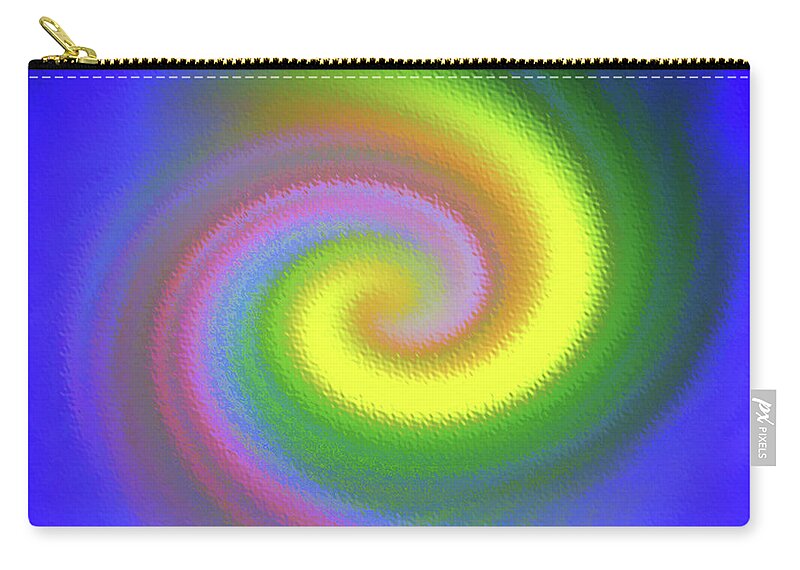 Rippling Energy Zip Pouch featuring the digital art Whimsical #110 by Barbara Tristan
