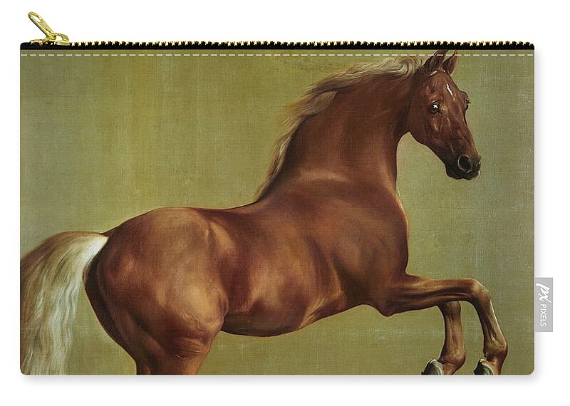 Whistlejacket Zip Pouch featuring the painting Whistlejacket by George Stubbs