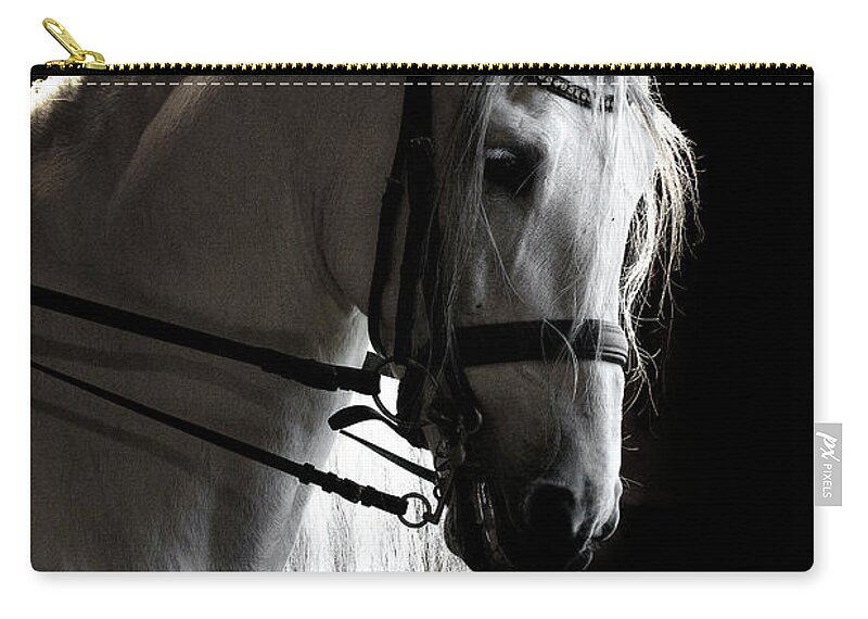 White Beauty In The Night Zip Pouch featuring the photograph White Beauty In The Night by Wes and Dotty Weber
