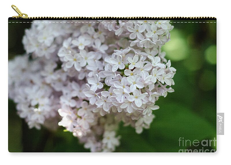 Lilac Carry-all Pouch featuring the photograph White Lilacs by Laurel Best