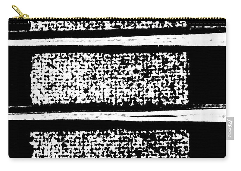 White Noise Zip Pouch featuring the painting White Noise by Jacqueline McReynolds