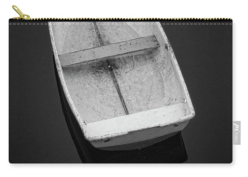 Boat Zip Pouch featuring the photograph White Rowboat No. 2 by David Gordon