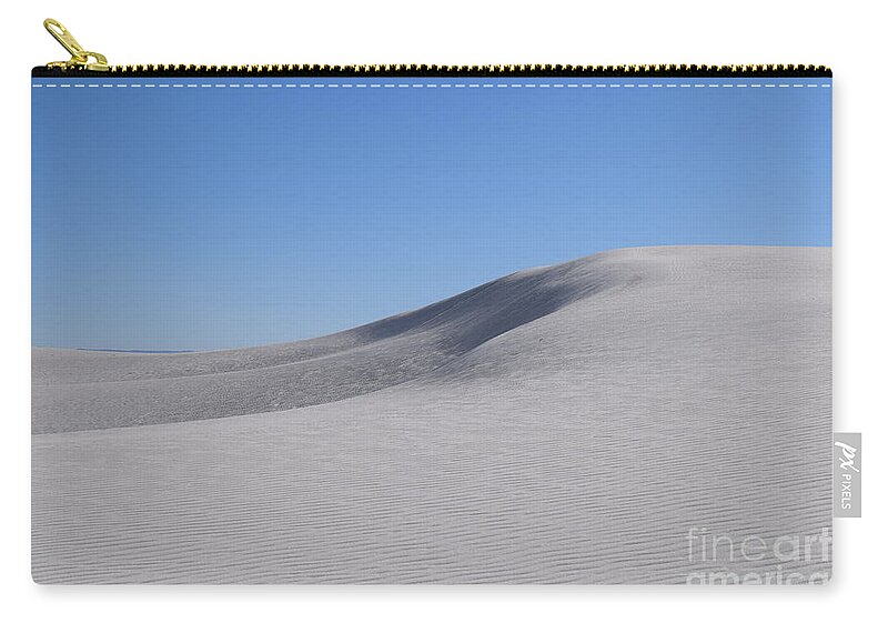 New Mexico Zip Pouch featuring the photograph White Sands 1 by Jeff Hubbard