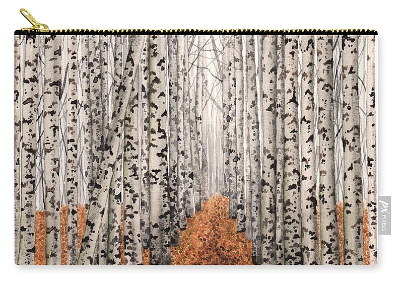 Aspens Carry-all Pouch featuring the painting Whither Thou Goest... by Hilda Wagner
