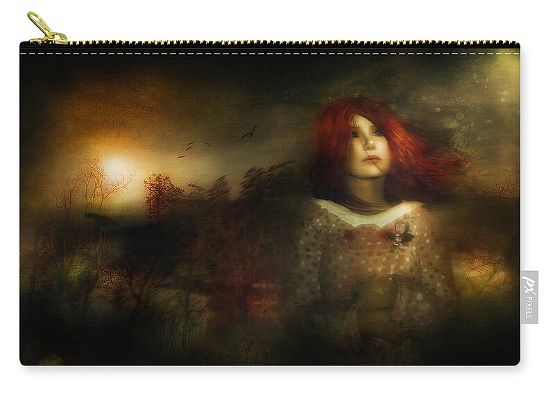  Zip Pouch featuring the photograph Who Has Seen The Wind by Cybele Moon