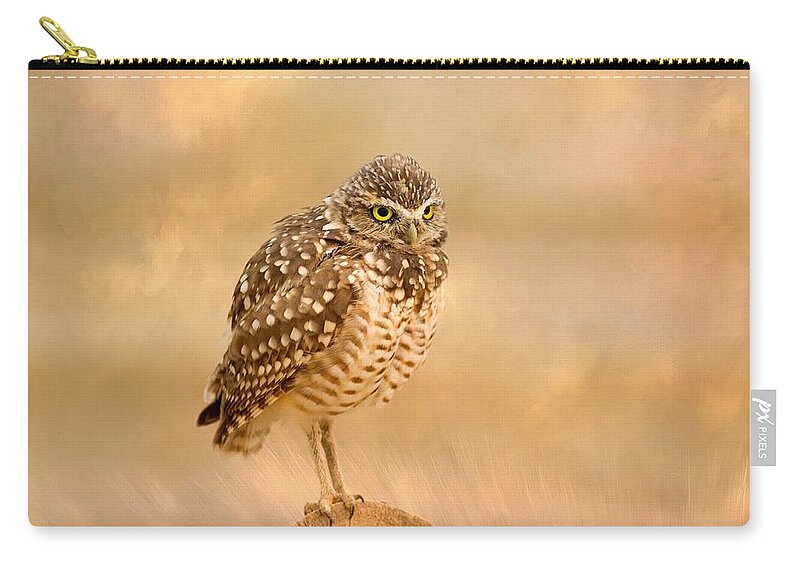Whoo Me Zip Pouch featuring the photograph Whoo me by Lynn Hopwood
