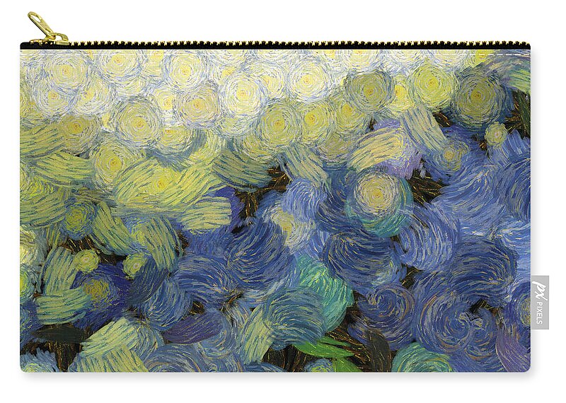 Abstract Zip Pouch featuring the photograph Whorls and more whorls by Ashish Agarwal