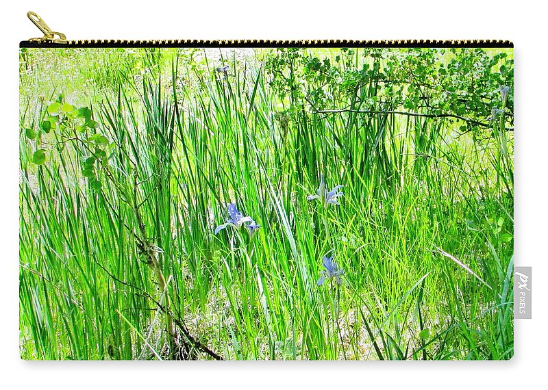 Greens Zip Pouch featuring the photograph Wild Beauty by Marilyn Diaz