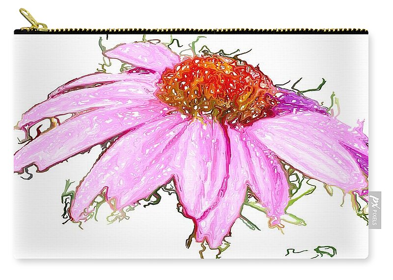  Zip Pouch featuring the photograph Wild Flower Three by Heidi Smith