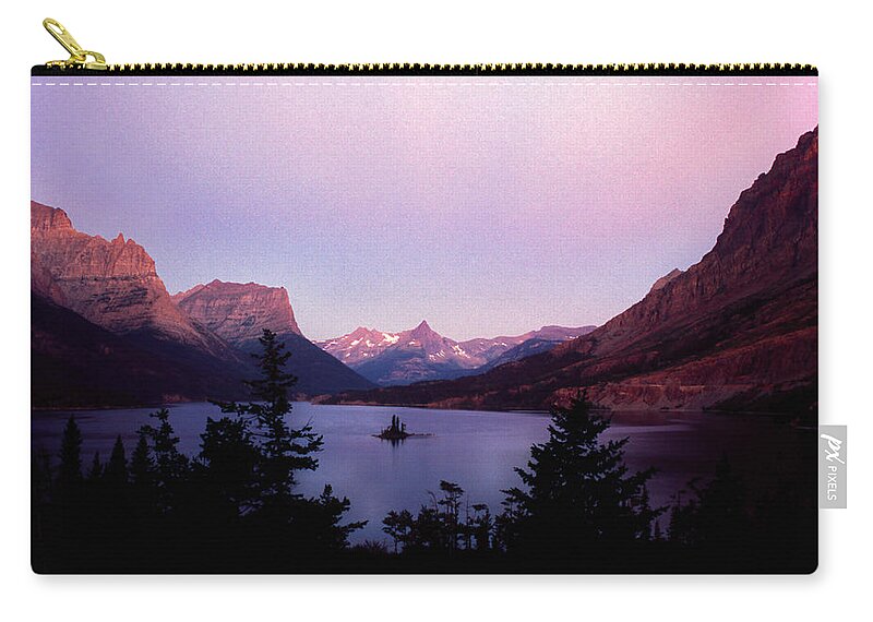 Glacier Zip Pouch featuring the photograph Wild Goose Island by Denise Dethlefsen