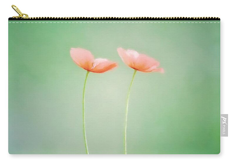 Wildflower Zip Pouch featuring the photograph Wildflower Duet by Kerri Farley
