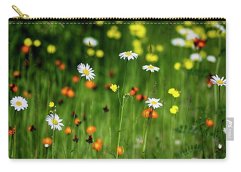  Carry-all Pouch featuring the photograph Wildflowers2 by Dan Hefle