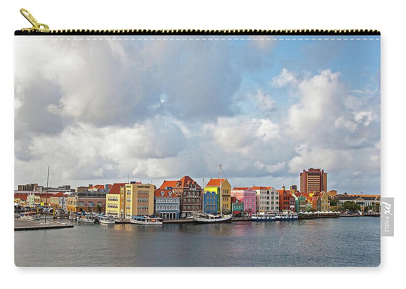 2016 Zip Pouch featuring the photograph Willemstad by Jean-Luc Baron