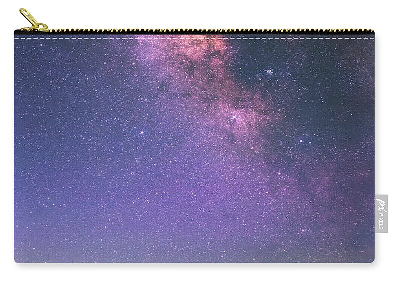 Milky Way Zip Pouch featuring the photograph Wind and Stars by Darren White