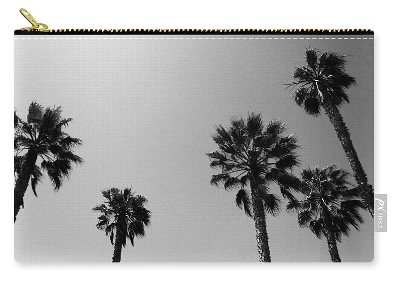Palm Trees Carry-all Pouch featuring the photograph Wind In The Palms- by Linda Woods by Linda Woods