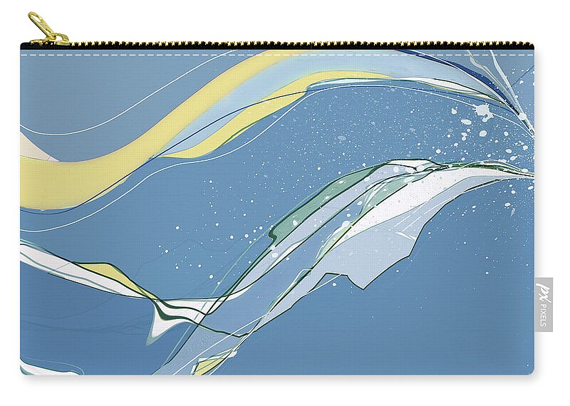 Abstract Carry-all Pouch featuring the digital art Windblown by Gina Harrison