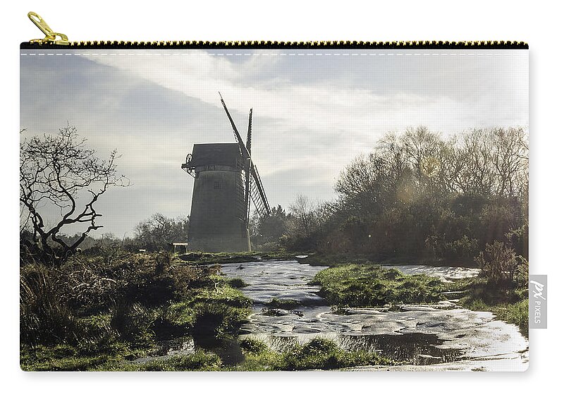 Restored Zip Pouch featuring the photograph Windmill by Spikey Mouse Photography