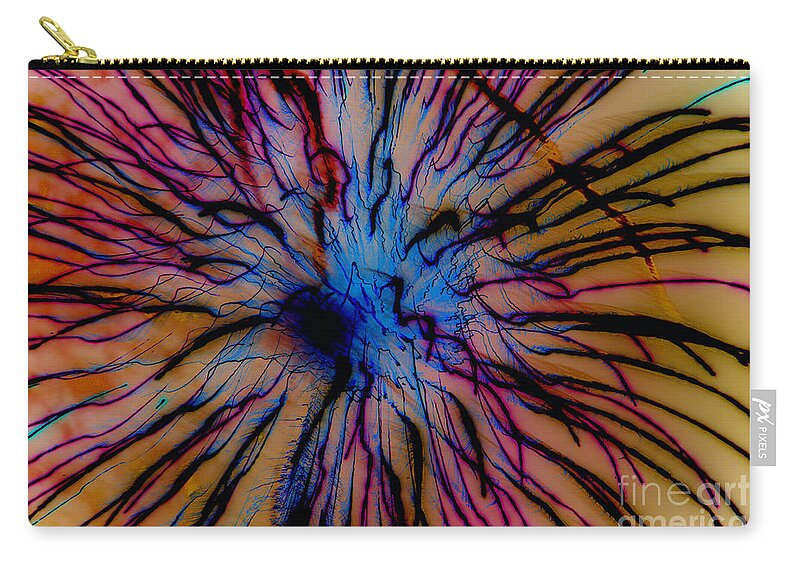 Firework Zip Pouch featuring the photograph Window Of My Soul by Leah McPhail