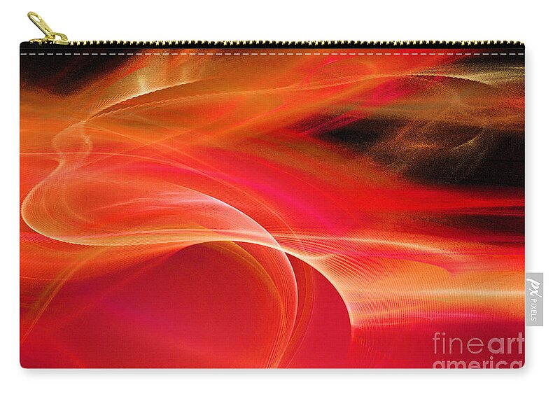 Winds Of Rage And Torment Zip Pouch featuring the digital art Winds of Rage and Torment by Elizabeth McTaggart