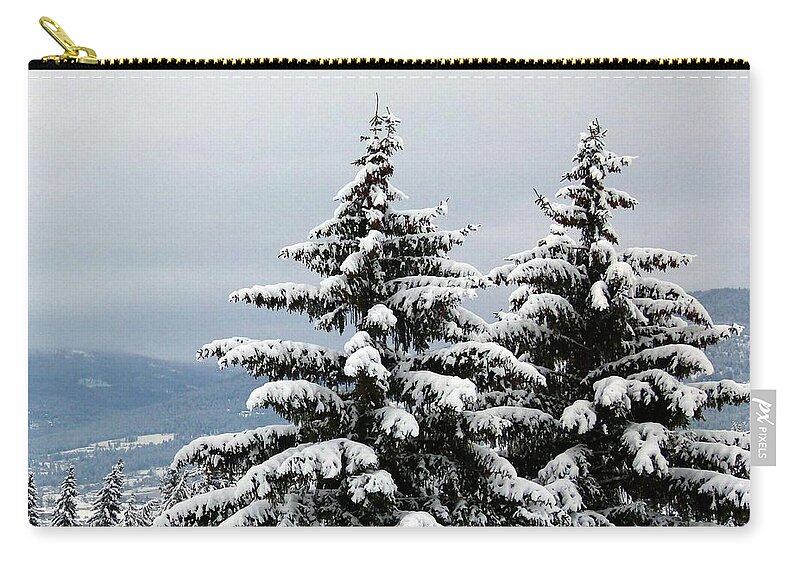 #winterbliss Zip Pouch featuring the photograph Winter Bliss by Will Borden