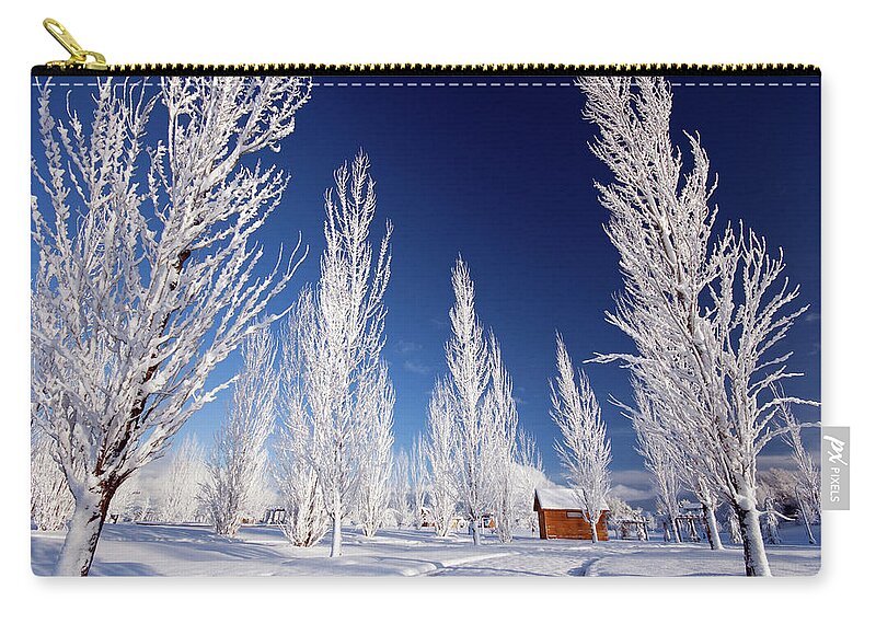 Winter Carry-all Pouch featuring the photograph Winter Landscape by Wesley Aston