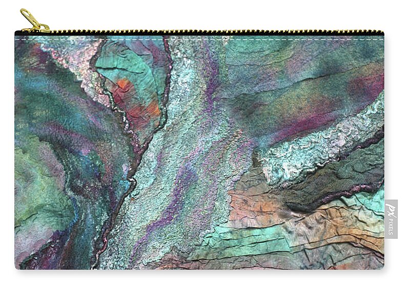Russian Artists New Wave Zip Pouch featuring the photograph Winter Morning Bliss by Marina Shkolnik