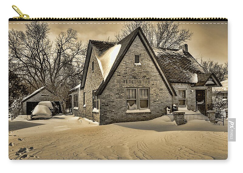Winter Zip Pouch featuring the photograph Winter Snow II by Ricky Barnard