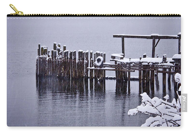 Winter Zip Pouch featuring the photograph Winterized by Albert Seger