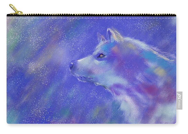 Winter Carry-all Pouch featuring the digital art Winter's Dream by Norman Klein