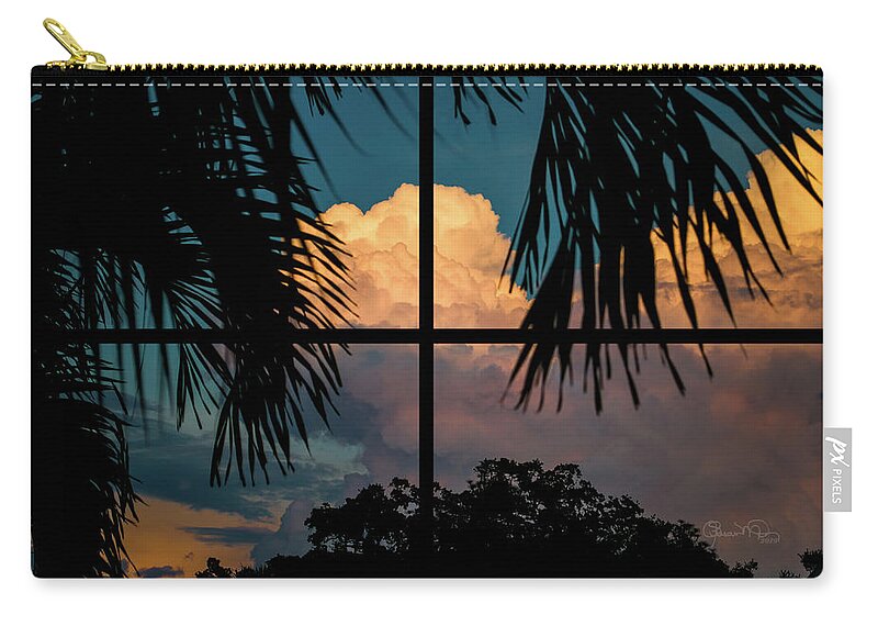 Susan Molnar Zip Pouch featuring the photograph Sunset Wonder Outside My Window by Susan Molnar