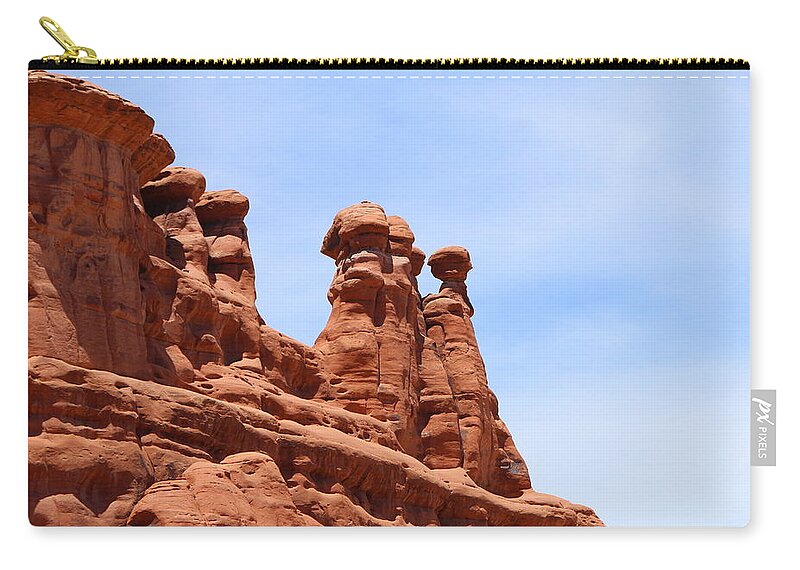  America Zip Pouch featuring the photograph Wonderful Rockformation by Christiane Schulze Art And Photography