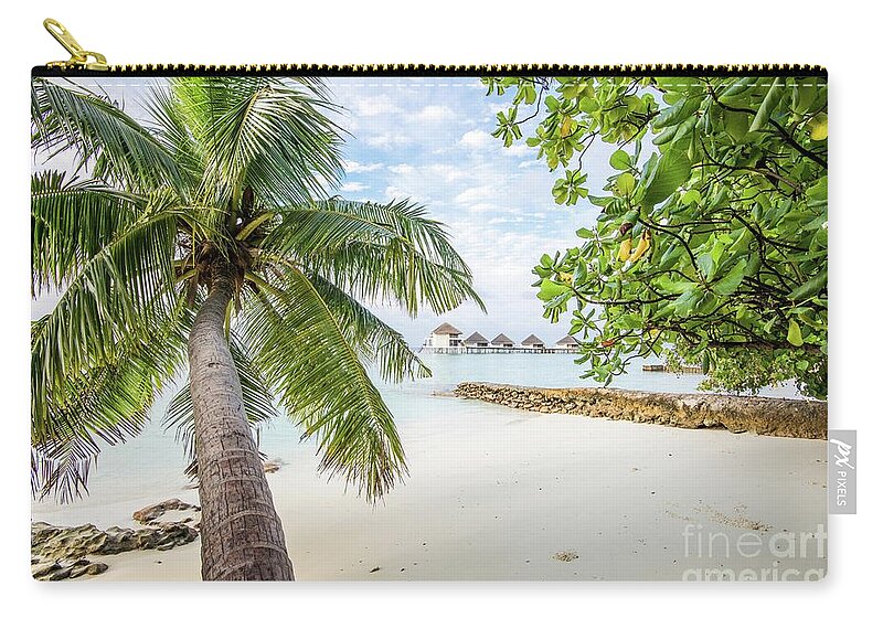 Background Zip Pouch featuring the photograph Wonderful View by Hannes Cmarits