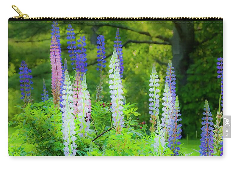 Lupines Carry-all Pouch featuring the photograph Woodland Fantasy by Jeff Cooper