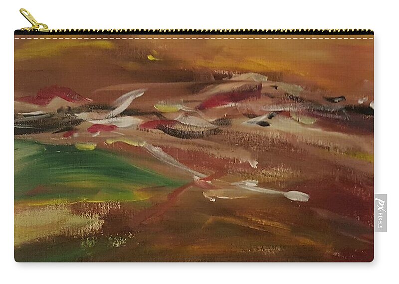  Zip Pouch featuring the painting World on Fire III by Vincent Matheney