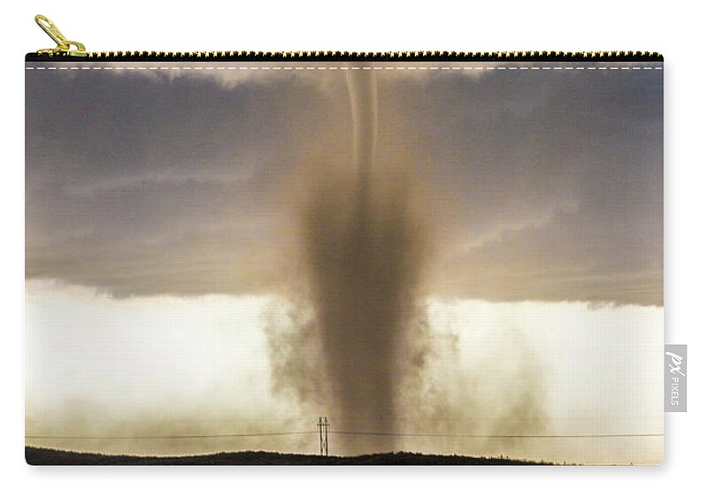 Nebraskasc Zip Pouch featuring the photograph Wray Colorado Tornado 055 by NebraskaSC