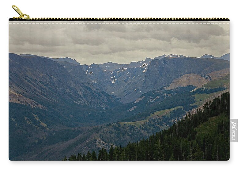 Glacier Zip Pouch featuring the photograph Wyoming Back Country by KATIE Vigil