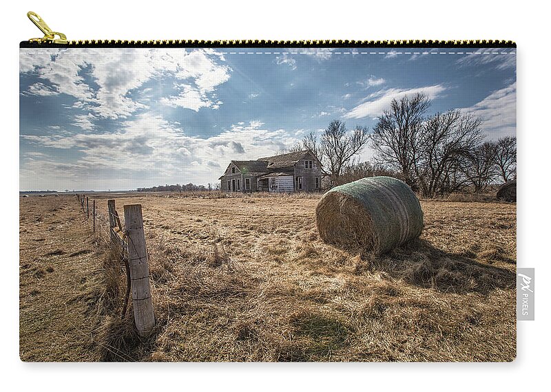Abandoned Zip Pouch featuring the photograph Yale by Aaron J Groen
