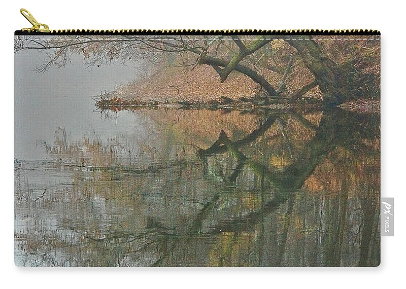 Reflection Zip Pouch featuring the photograph Yearming by Tom Cameron