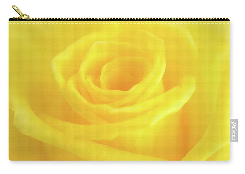 Yellow Rose Carry-all Pouch featuring the photograph Yellow Rose by Andy Myatt