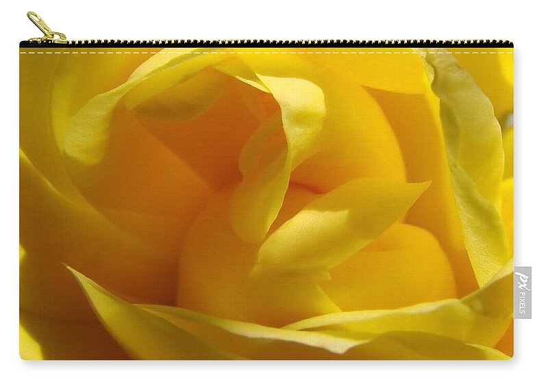 Roses Zip Pouch featuring the photograph Yellow Rose by Liz Vernand