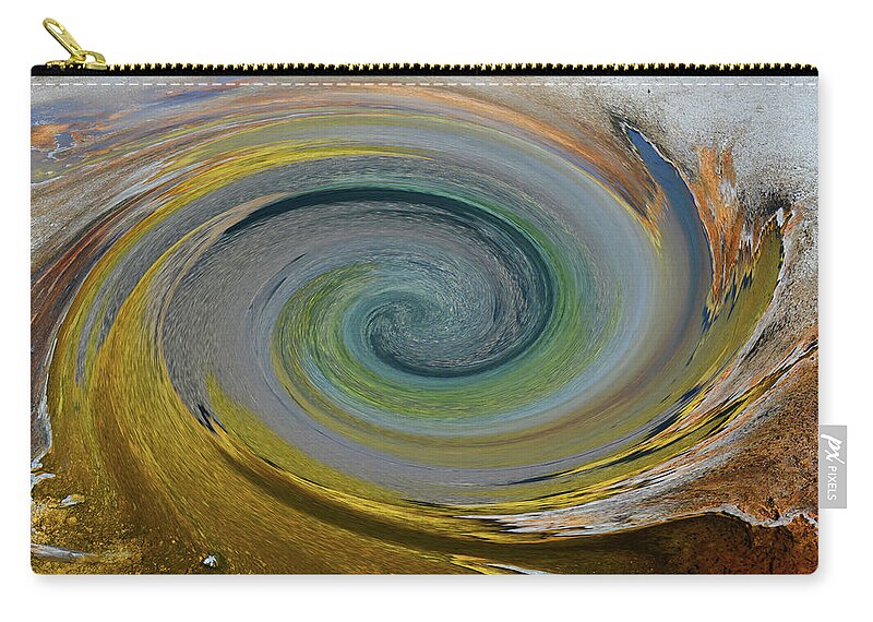 Yellowstone Zip Pouch featuring the photograph Yellowstone by Whispering Peaks Photography