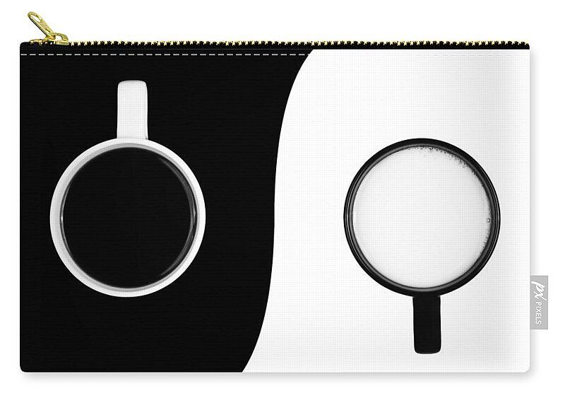 Background Zip Pouch featuring the photograph Yin and Yang by Gert Lavsen
