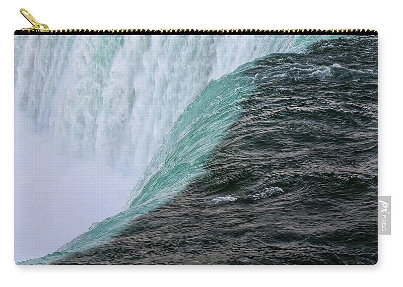 Waterfall Zip Pouch featuring the photograph Yin Yang - by Julie Weber