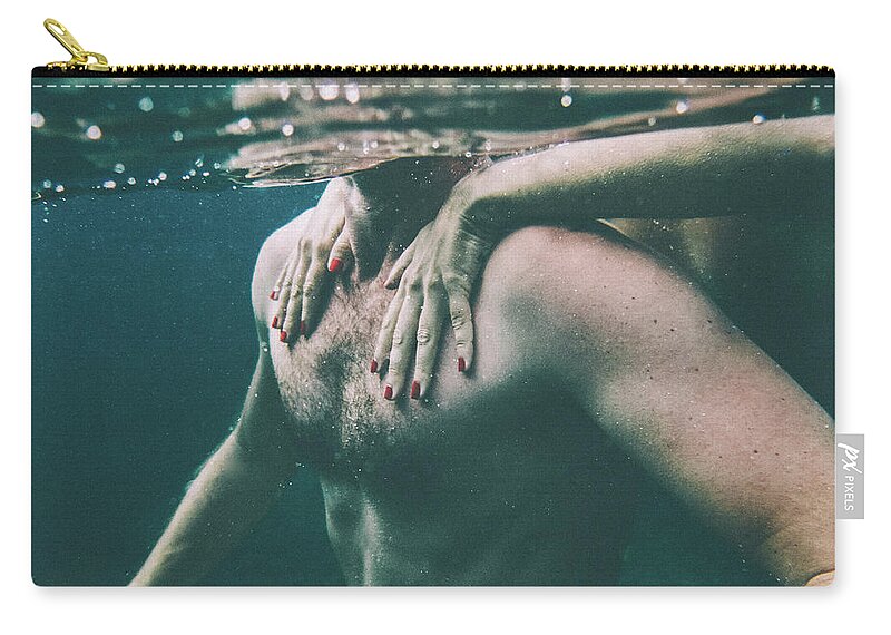 Swim Zip Pouch featuring the photograph You Are mine by Gemma Silvestre